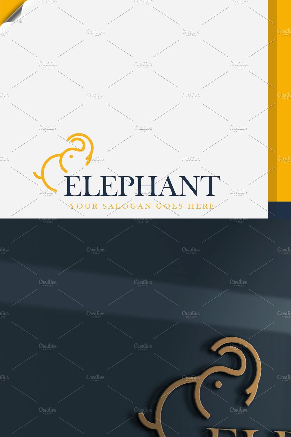 Elephant Logo 40% off pinterest preview image.