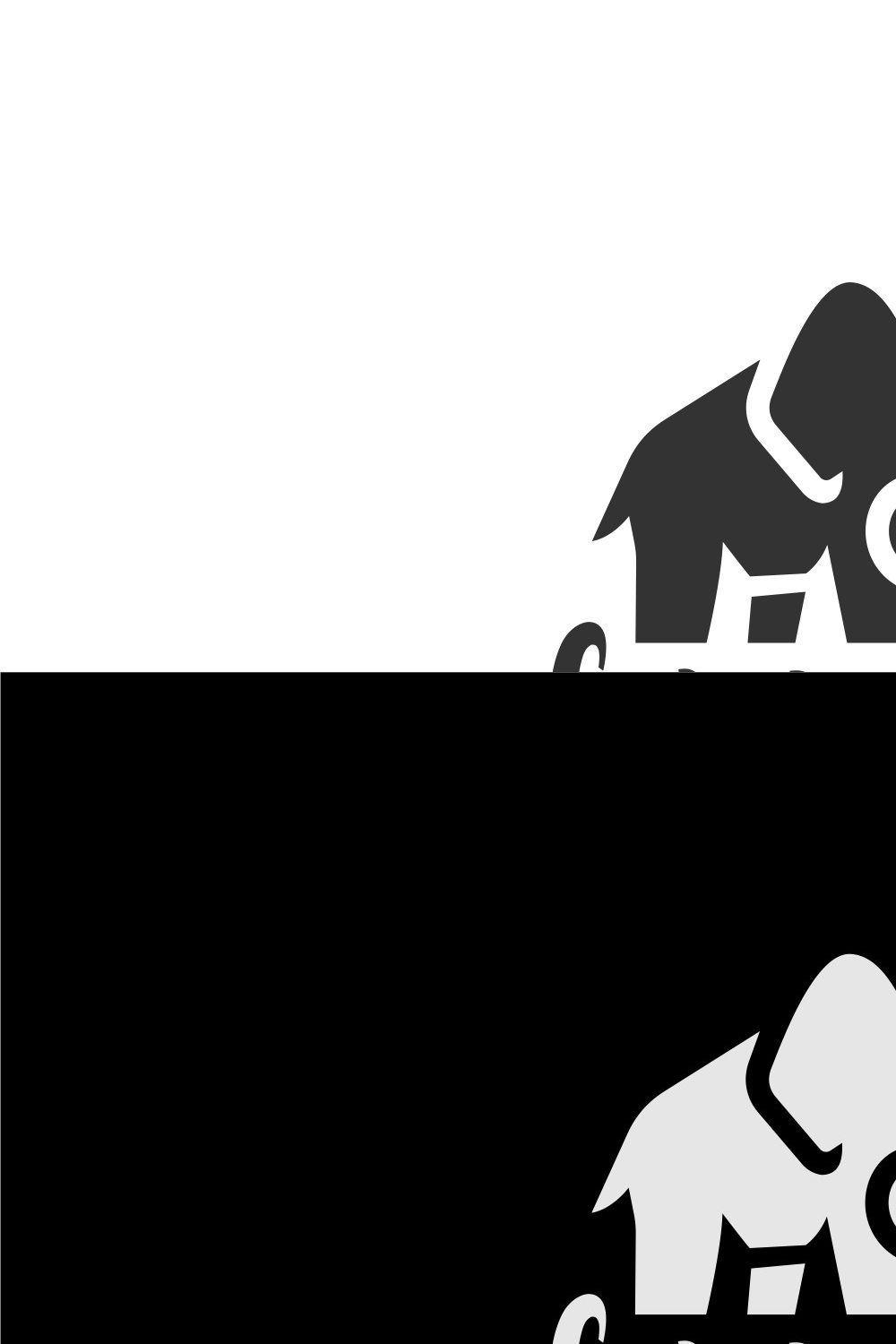 Elephant Logo pinterest preview image.