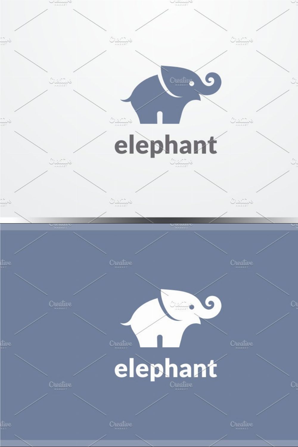 Elephant Logo pinterest preview image.