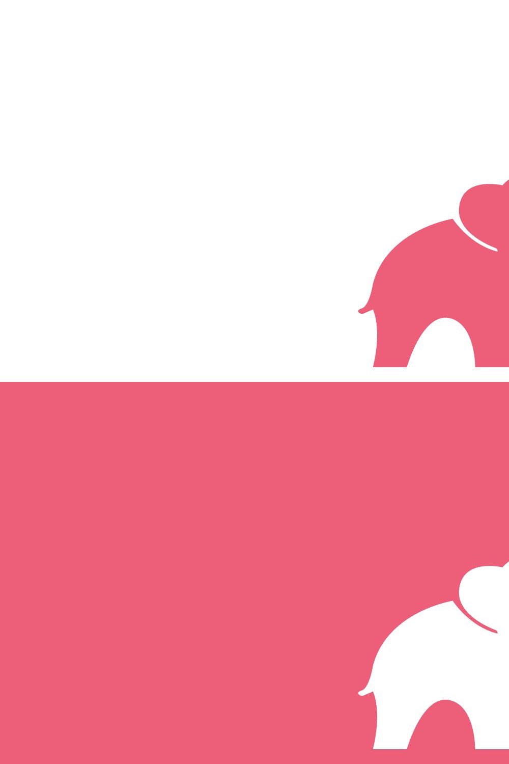 Elephant logo design pinterest preview image.