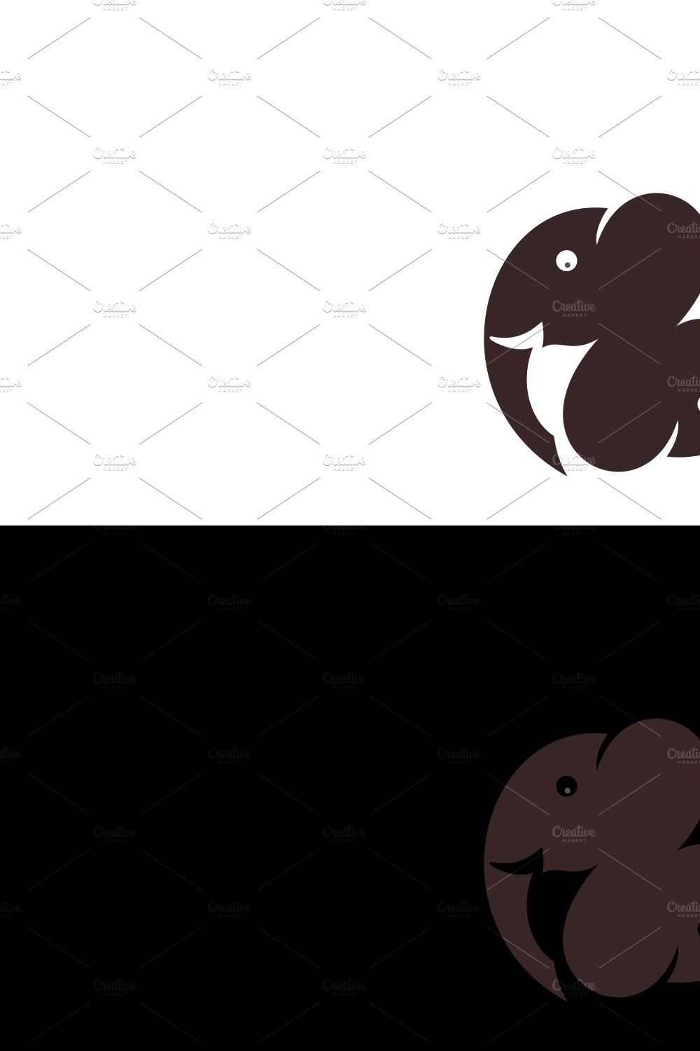 Elephants Logo pinterest preview image.