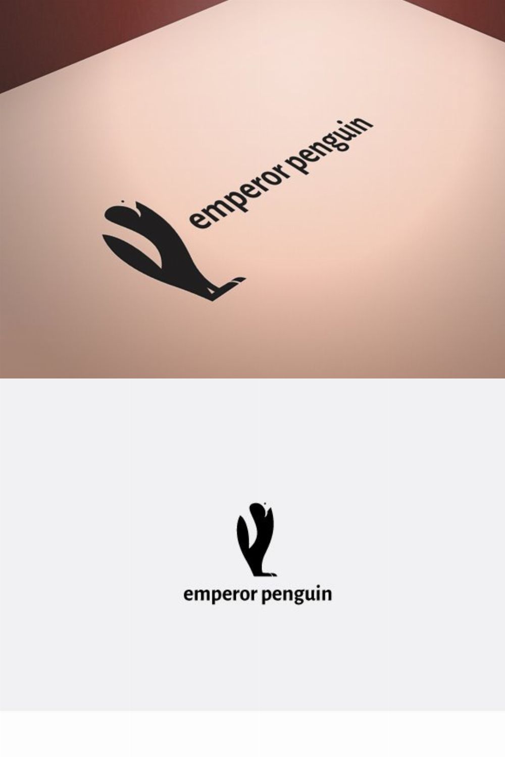 Emperor Penguin Logo pinterest preview image.