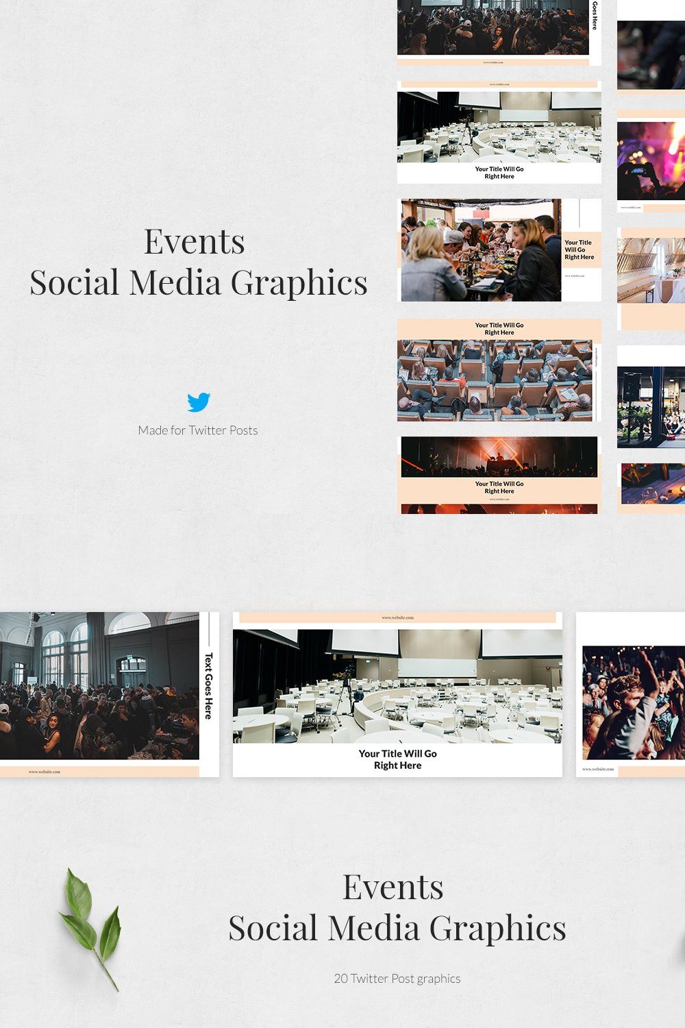 Events Twitter Posts pinterest preview image.