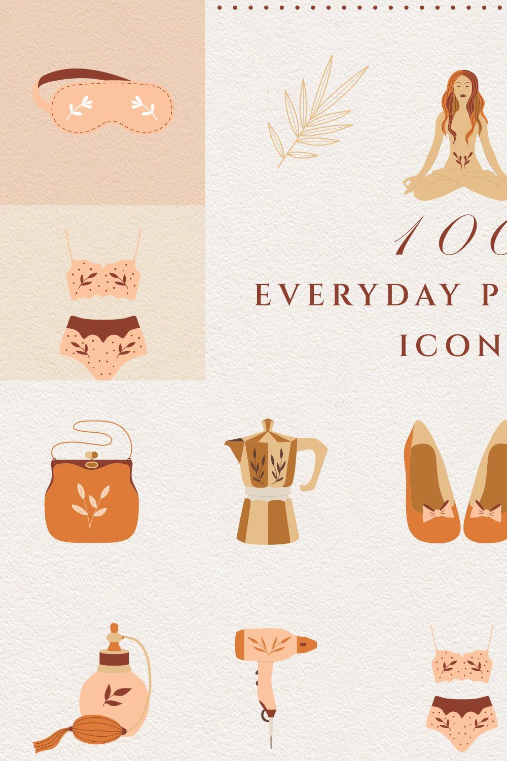 Everyday Planner Icon Set pinterest preview image.