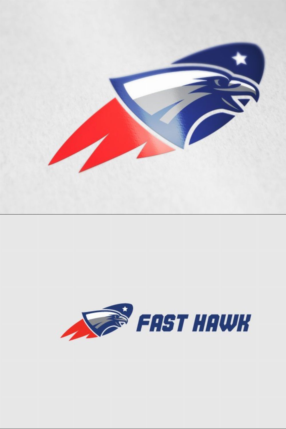 Falcon logo pinterest preview image.