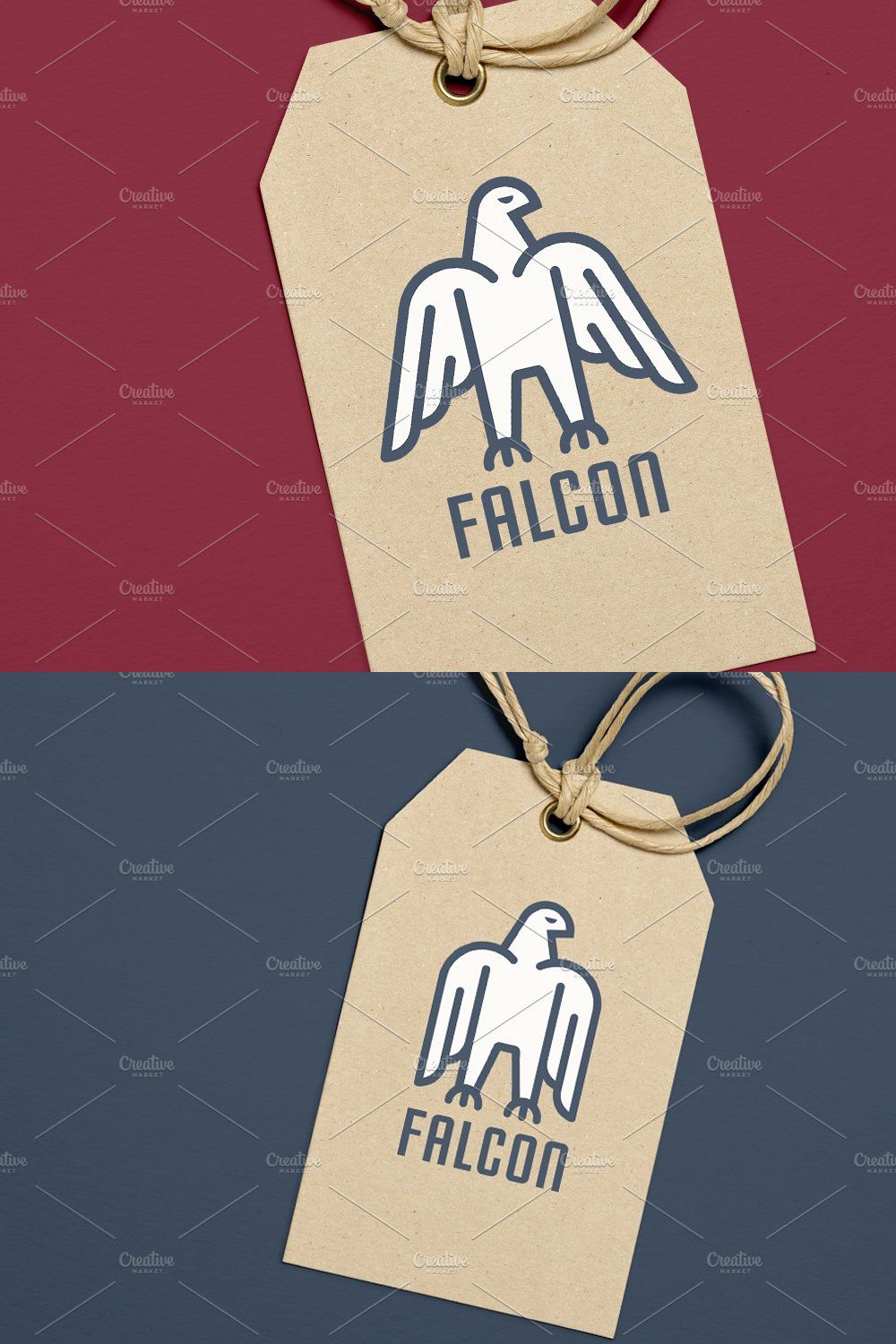 Falcon Logo Templates pinterest preview image.