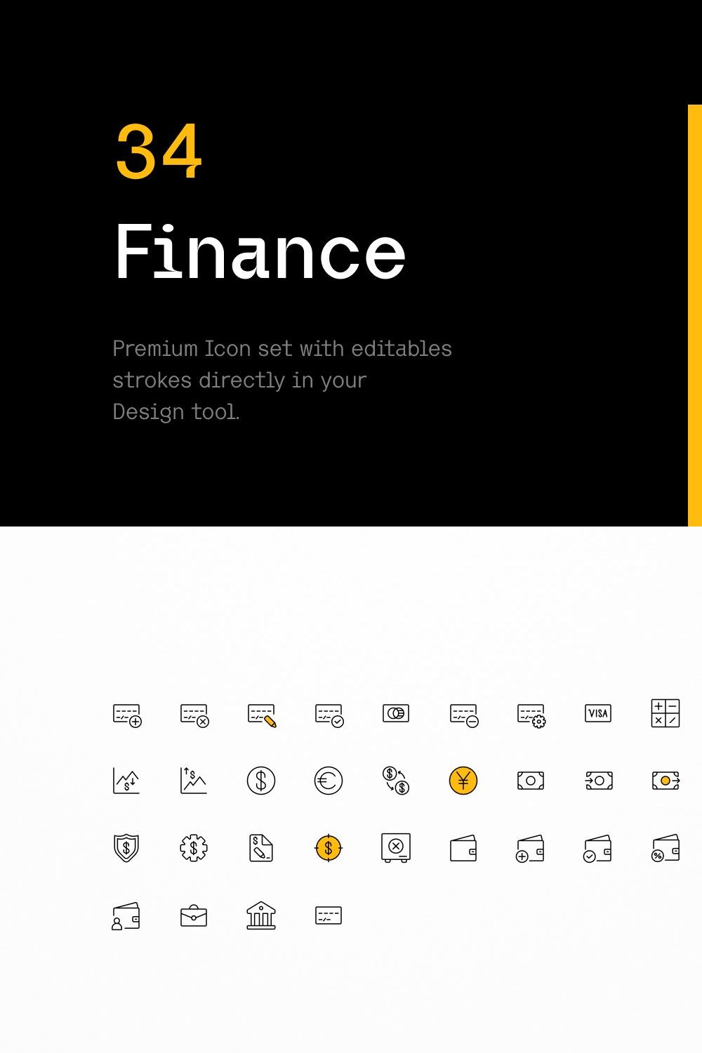 Finance - Iconuioo pinterest preview image.
