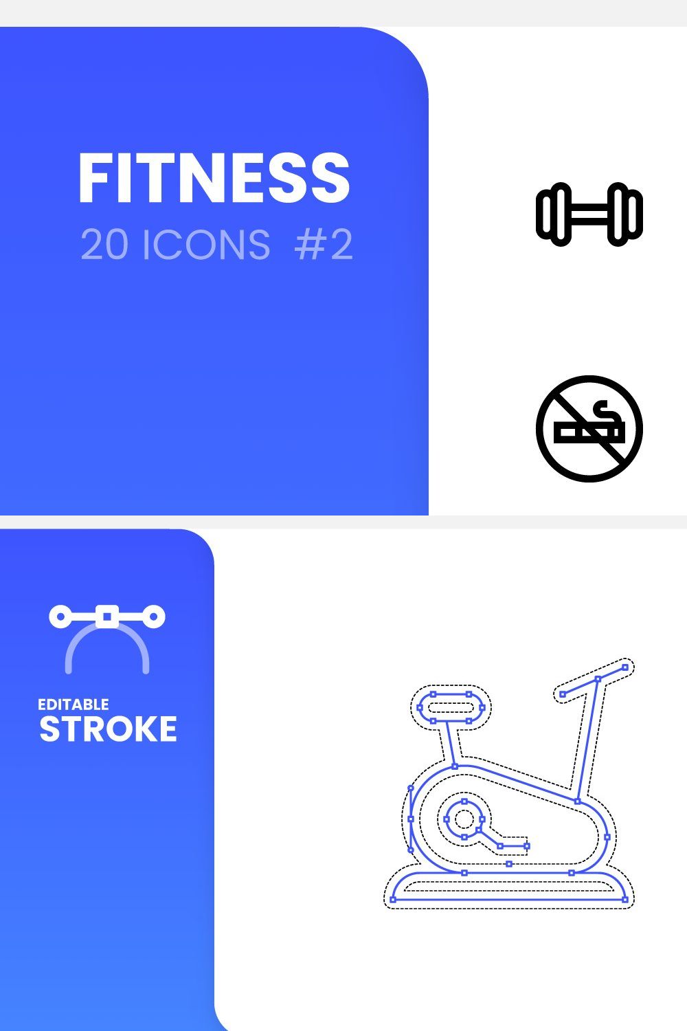 Fitness Line Icon 2 Stock Vector by ©creativestall 75189647