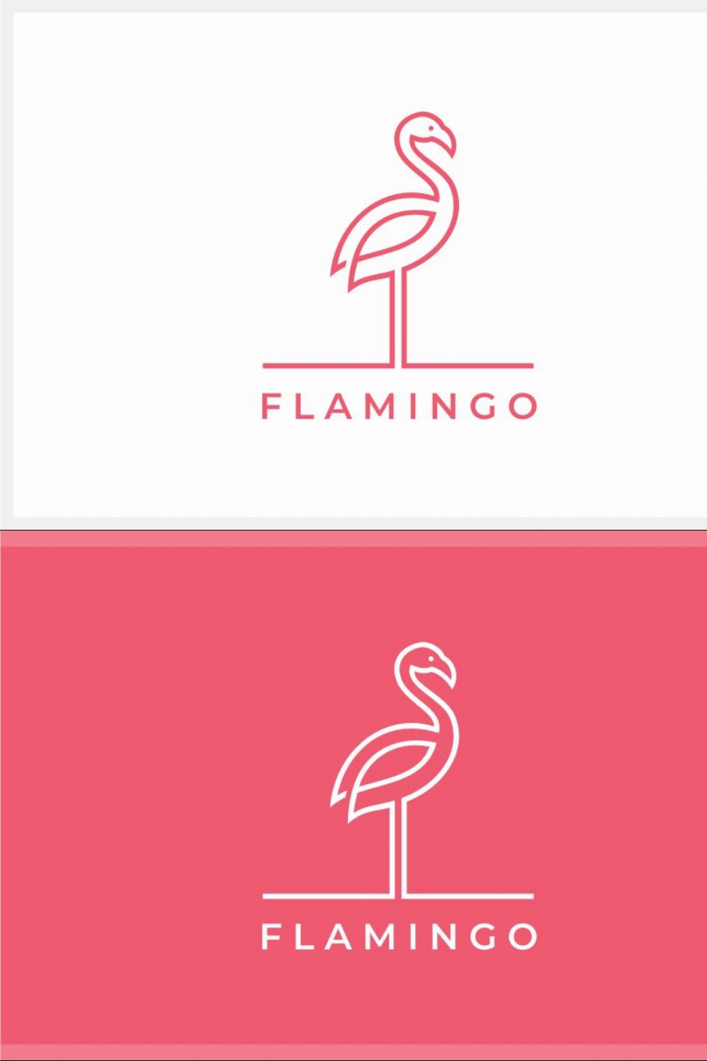 Flamingo Logo pinterest preview image.