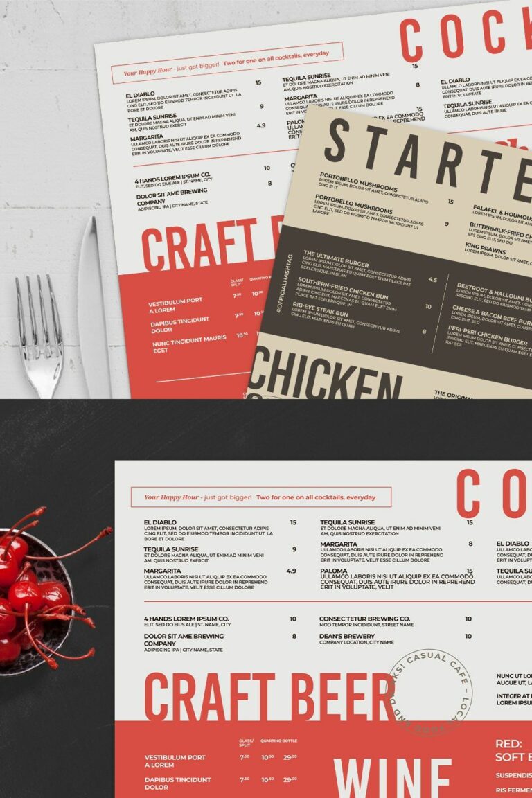 Food Menu Template – MasterBundles