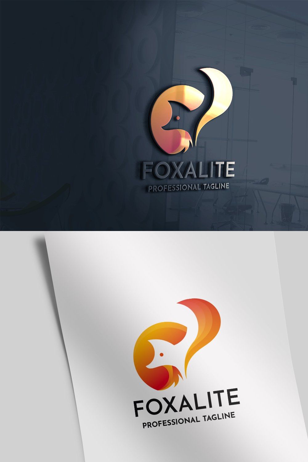 Fox Logo pinterest preview image.