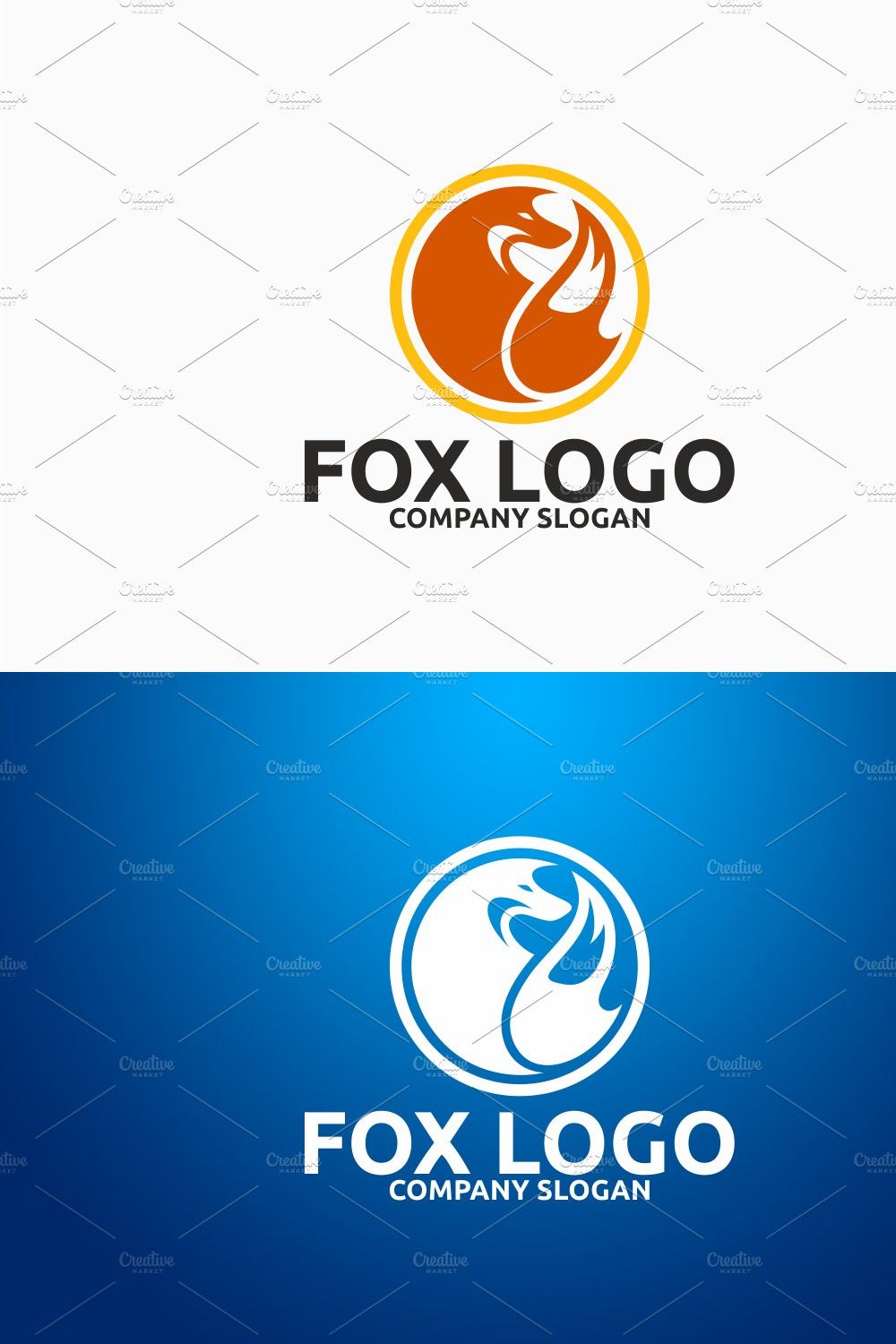 Fox Logo pinterest preview image.