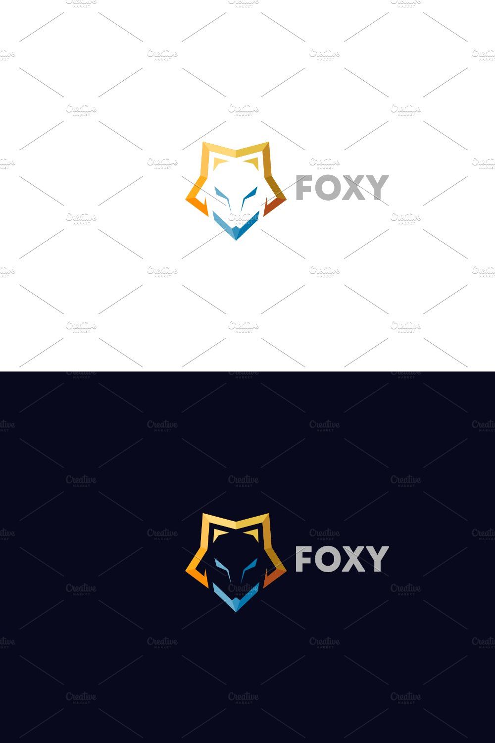 Foxy Logo pinterest preview image.