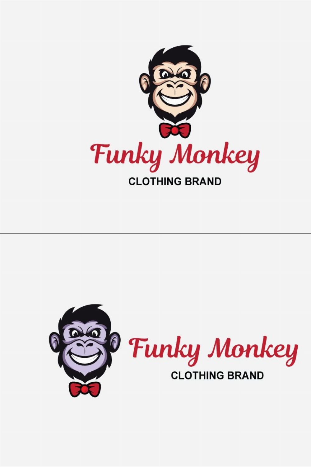 Funky Monkey Logo pinterest preview image.