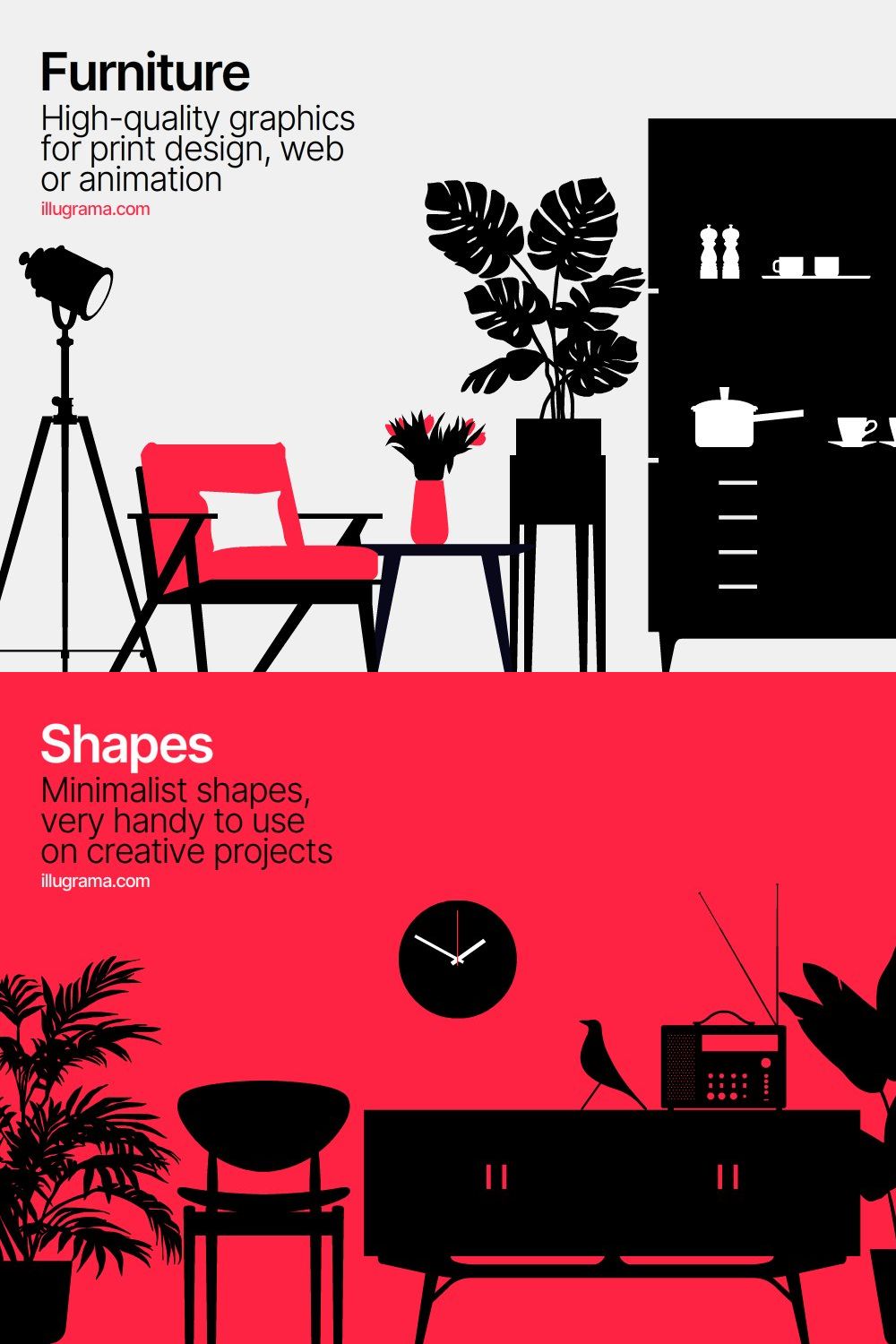 Furniture - Modern Graphics pinterest preview image.