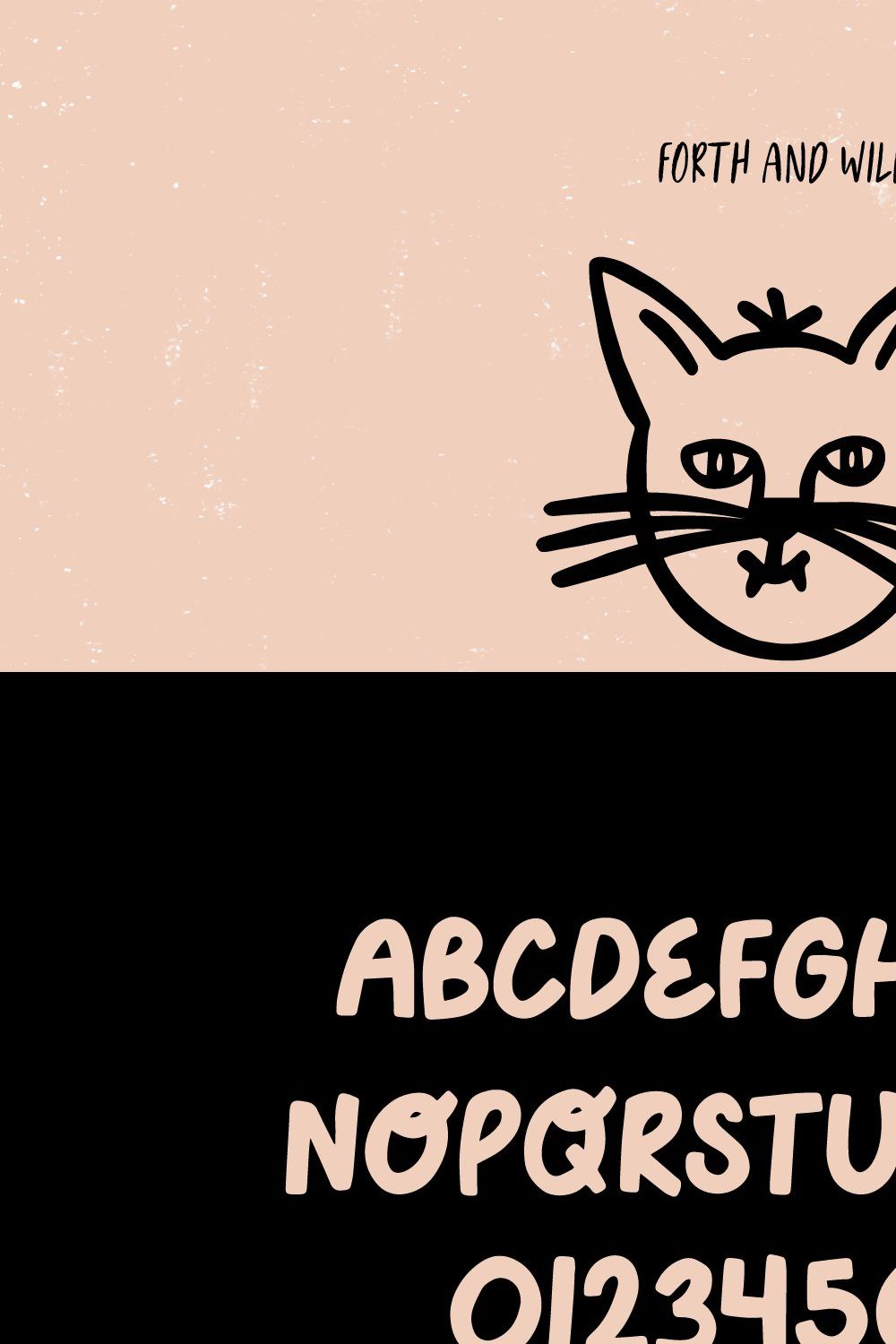 Furry Friend Handwritten Bold Font pinterest preview image.
