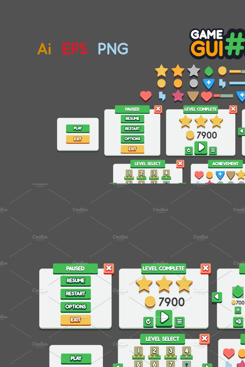 Game GUI #20 pinterest preview image.