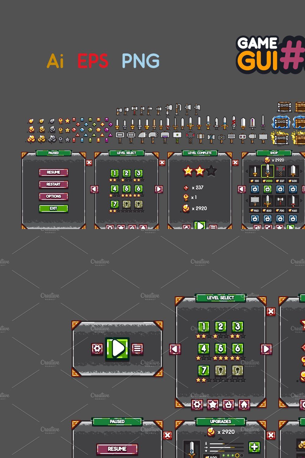 Game GUI #22 pinterest preview image.