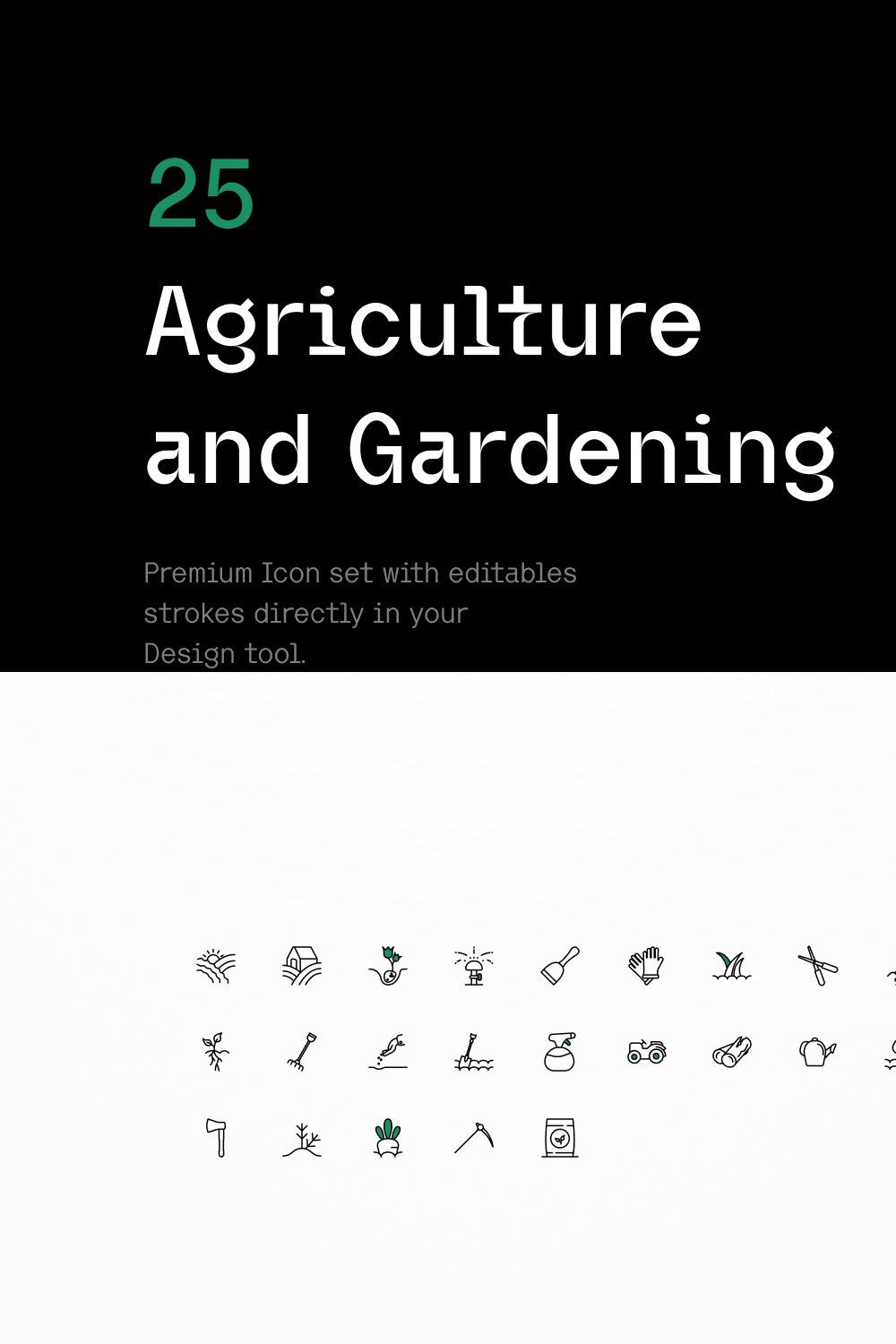 Gardening - Iconuioo pinterest preview image.