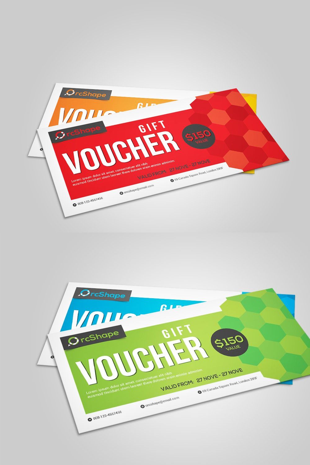Gift Voucher pinterest preview image.
