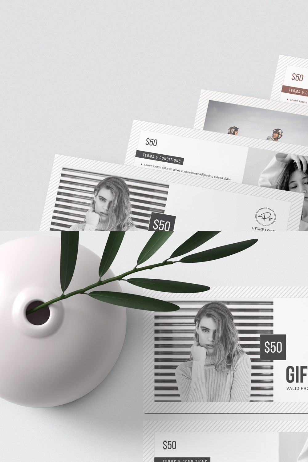 Gift Voucher pinterest preview image.