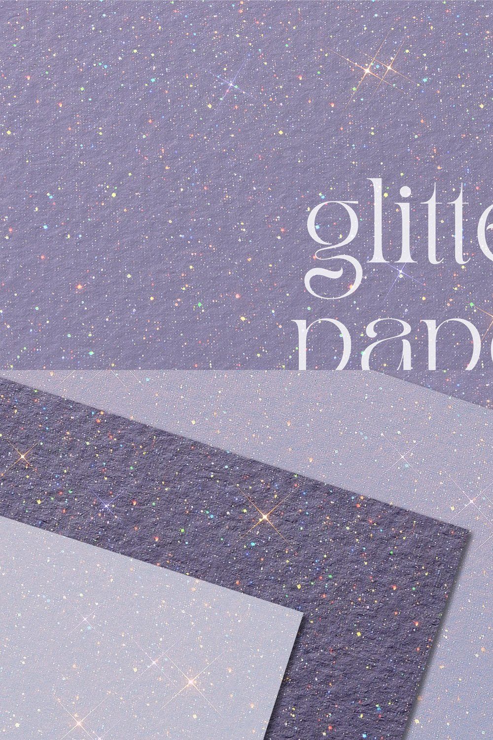 Glitter Paper + Textures pinterest preview image.