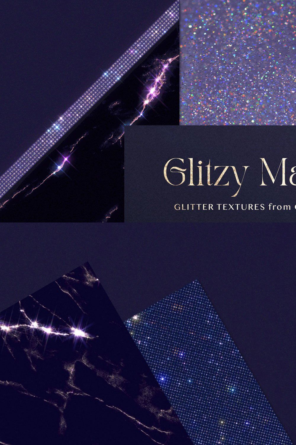 Glitzy Marble Textures pinterest preview image.