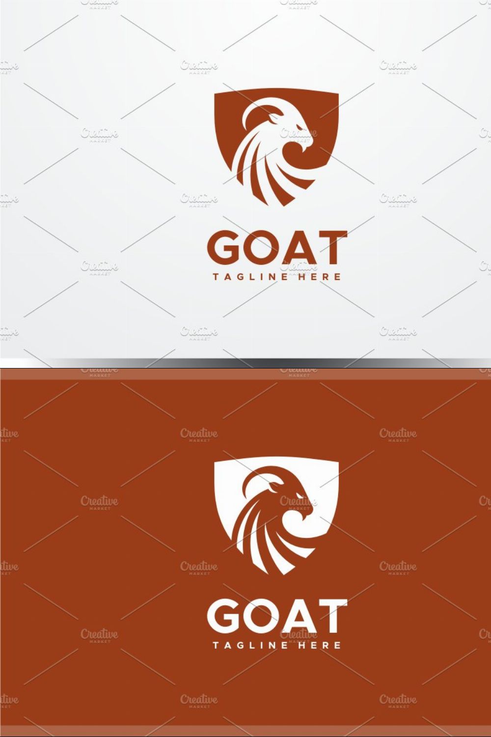 Goat Logo pinterest preview image.