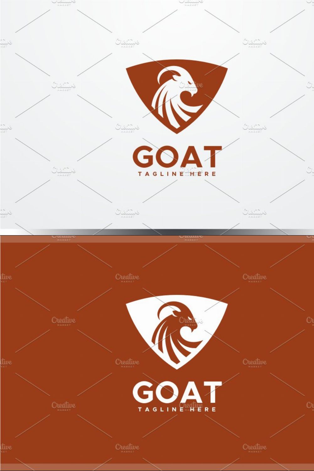 Goat Logo pinterest preview image.