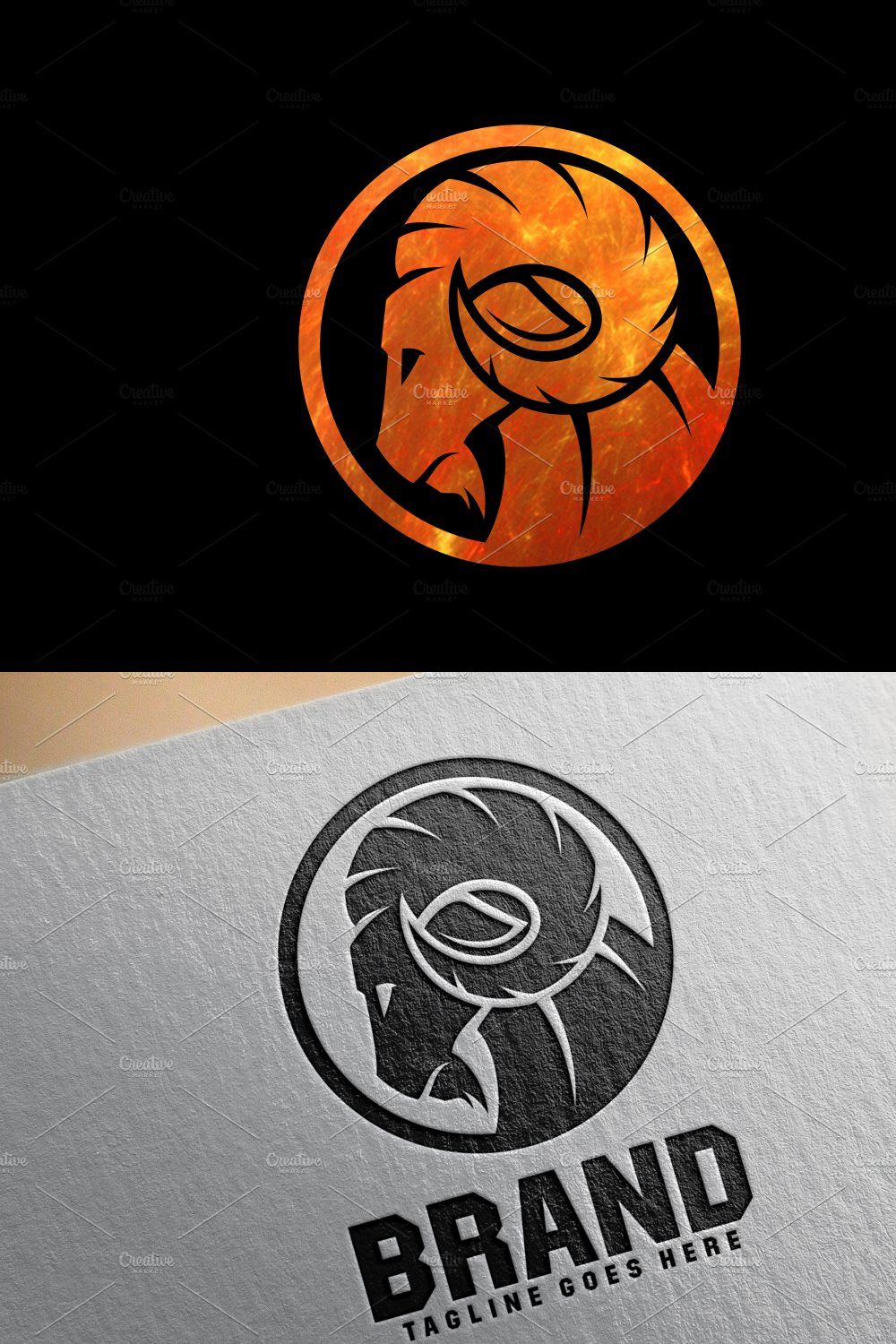 Goat Logo V.4 pinterest preview image.