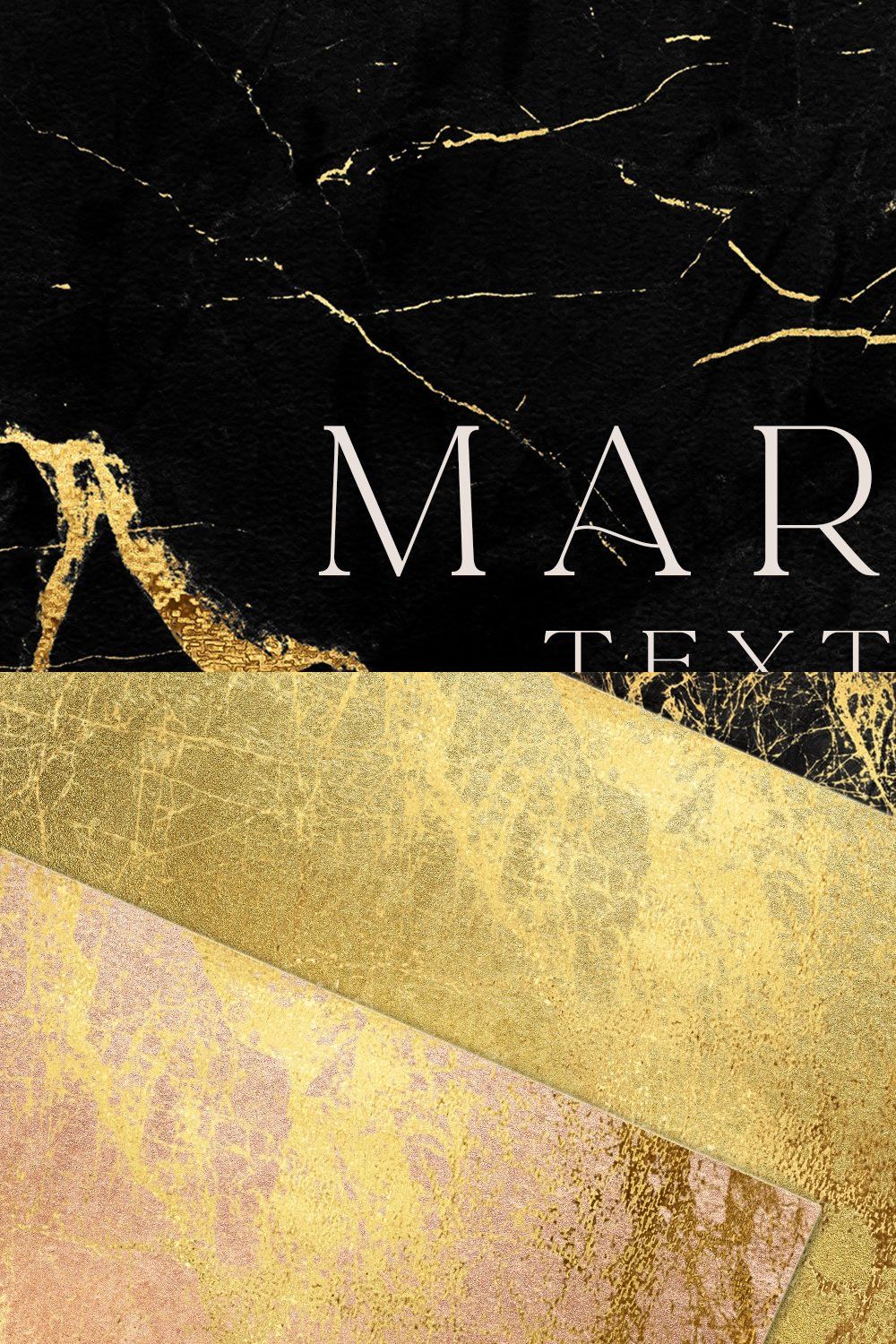 Gold Black Marble Textures pinterest preview image.
