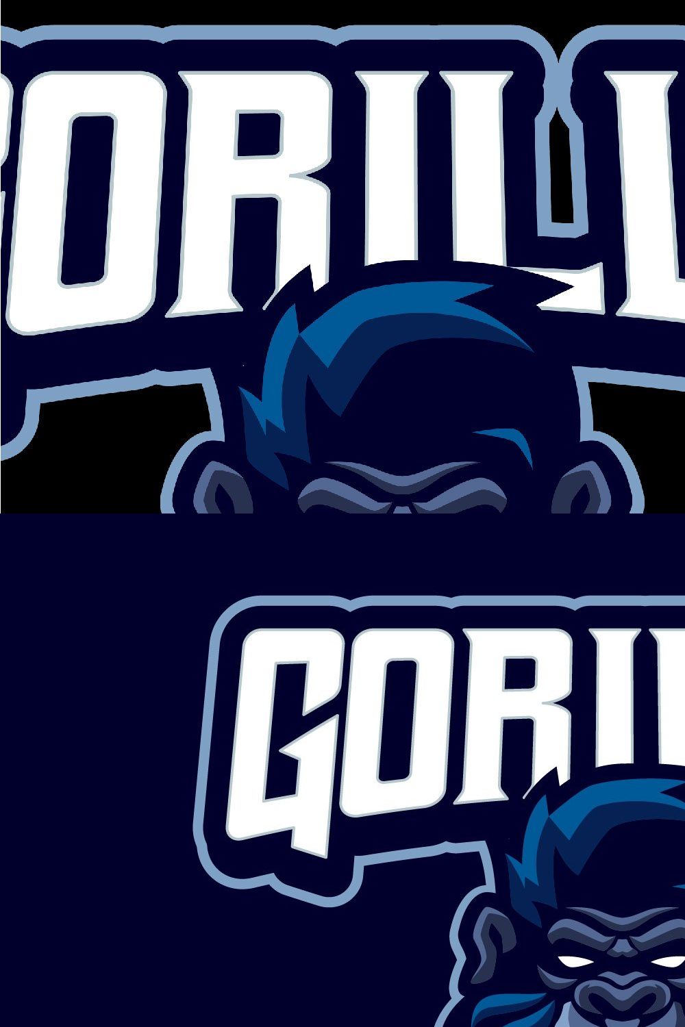 Gorilla Esports Logo Templates pinterest preview image.