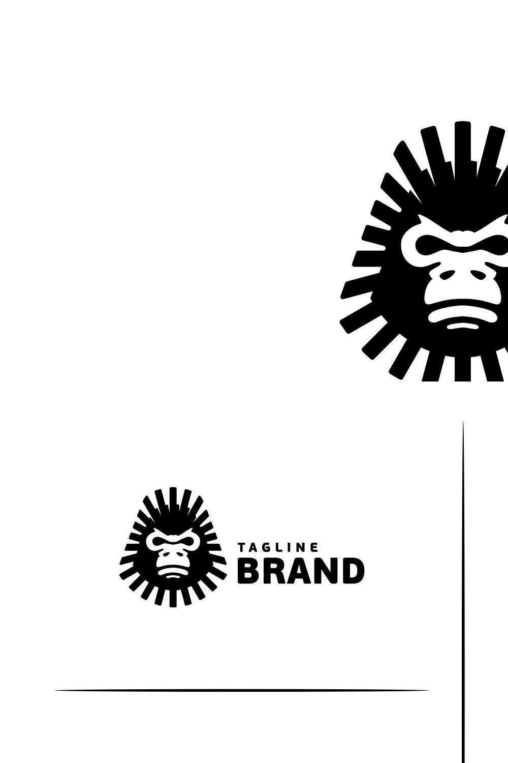 Gorilla Logo pinterest preview image.