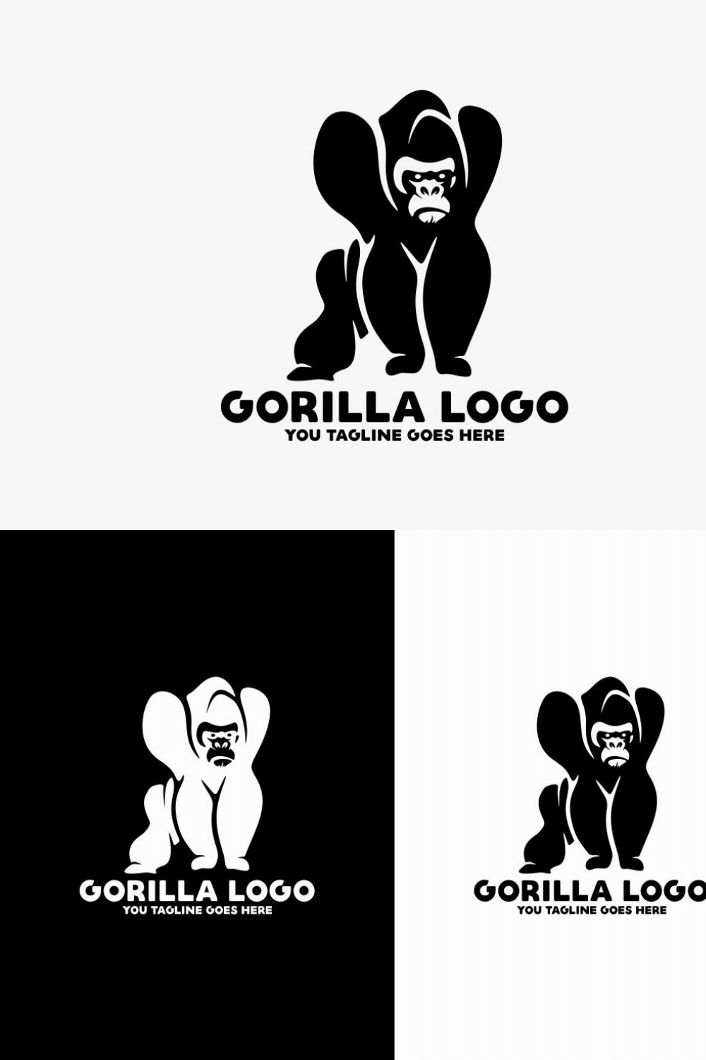 Gorilla Logo pinterest preview image.