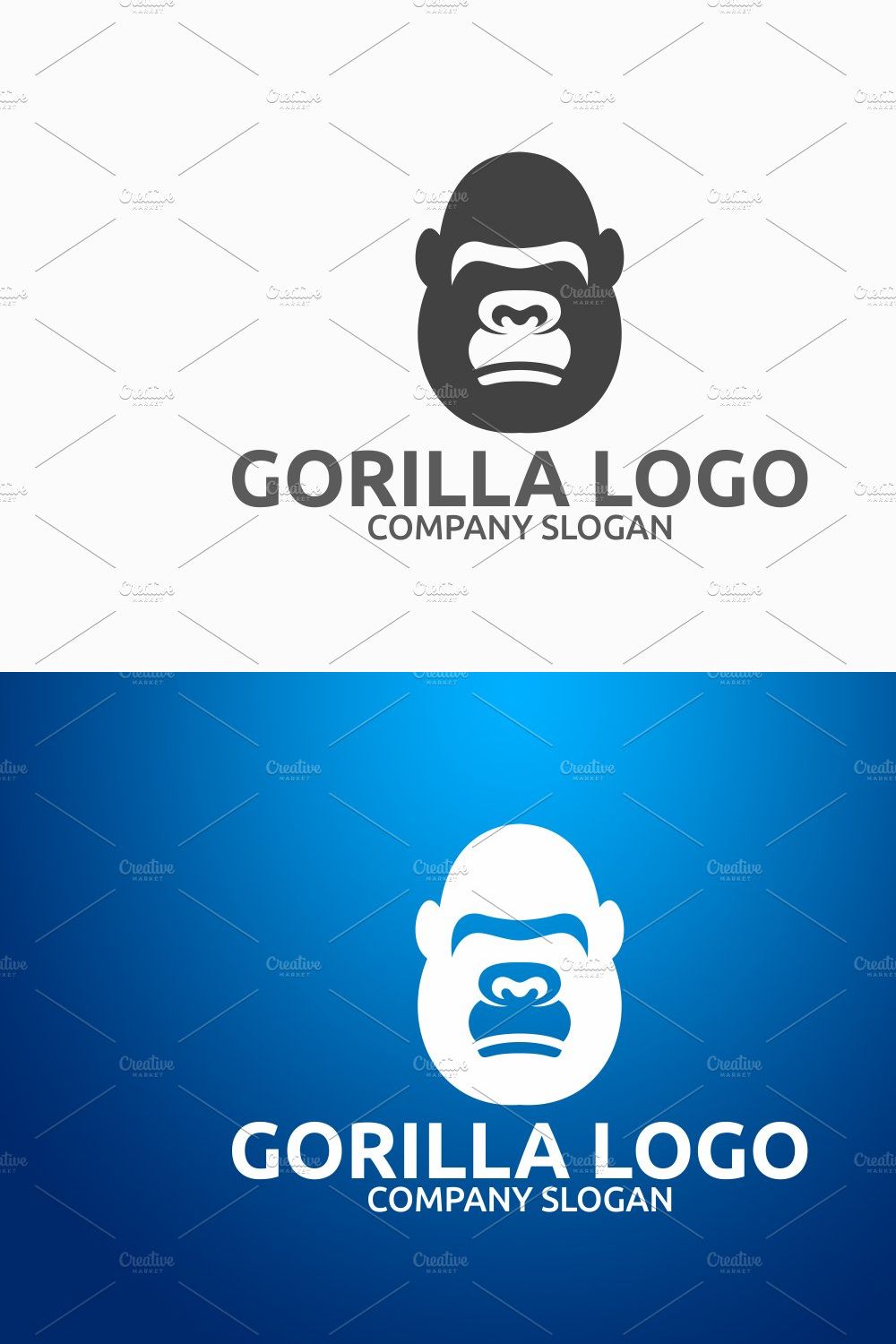 Gorilla Logo pinterest preview image.