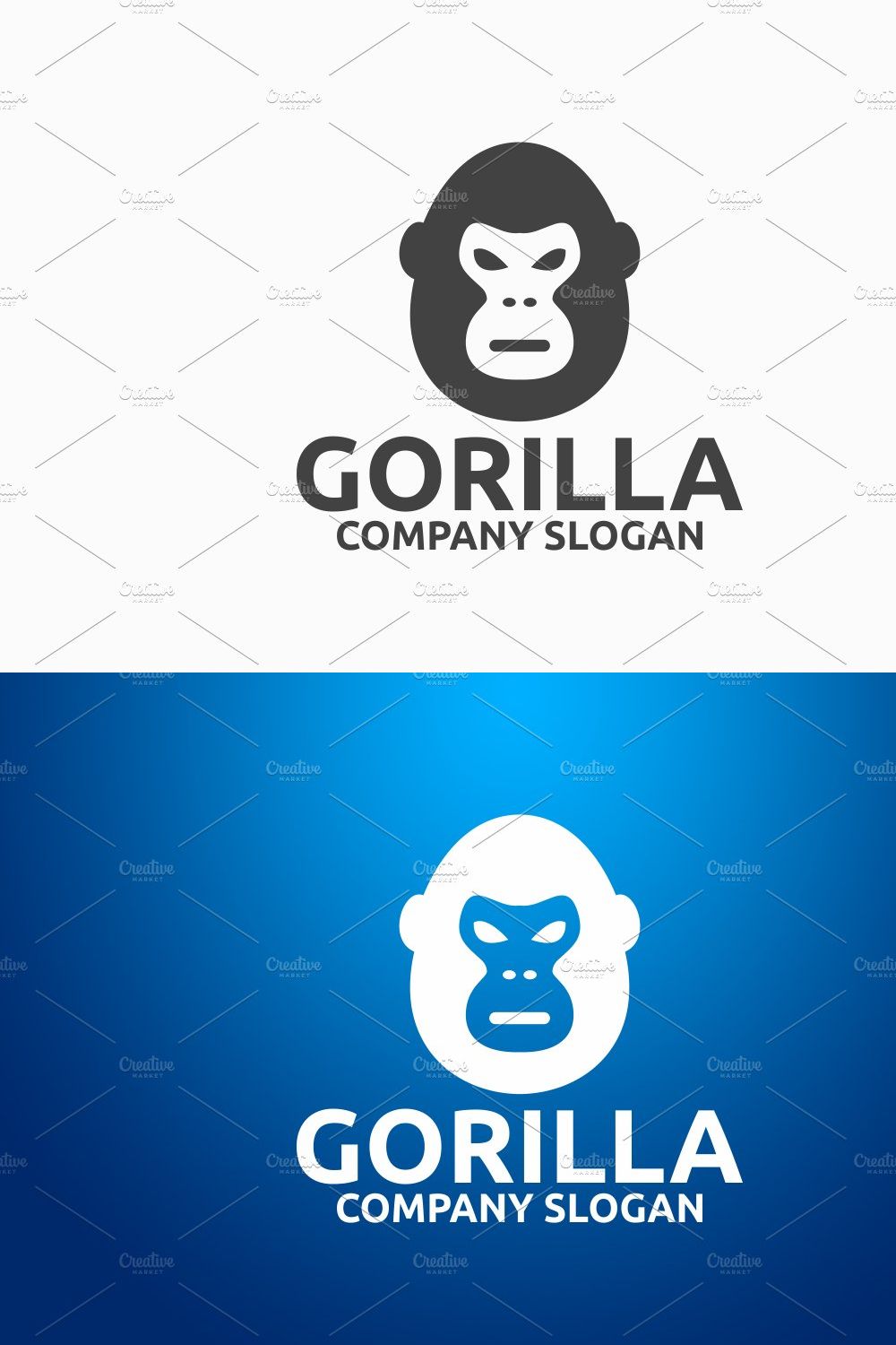 Gorilla Logo pinterest preview image.