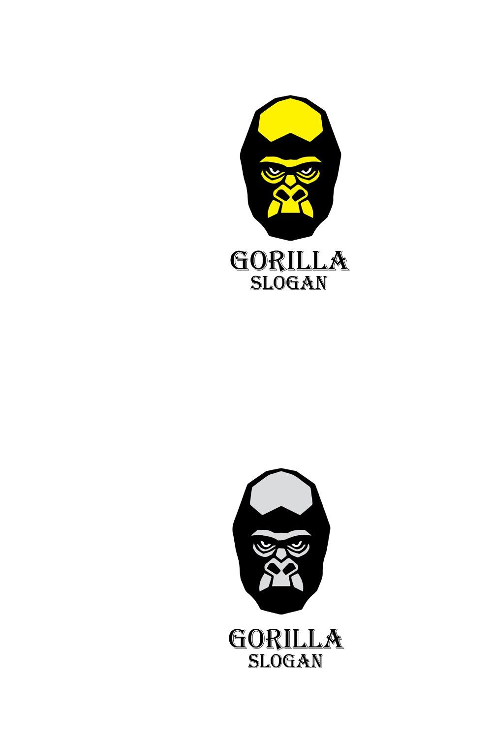 Gorilla Logo pinterest preview image.