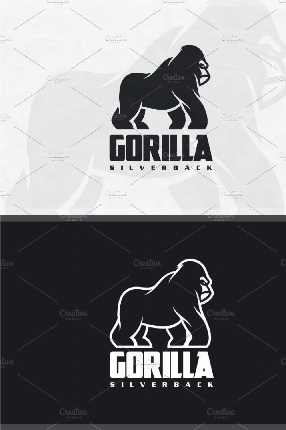 Gorilla Logo pinterest preview image.