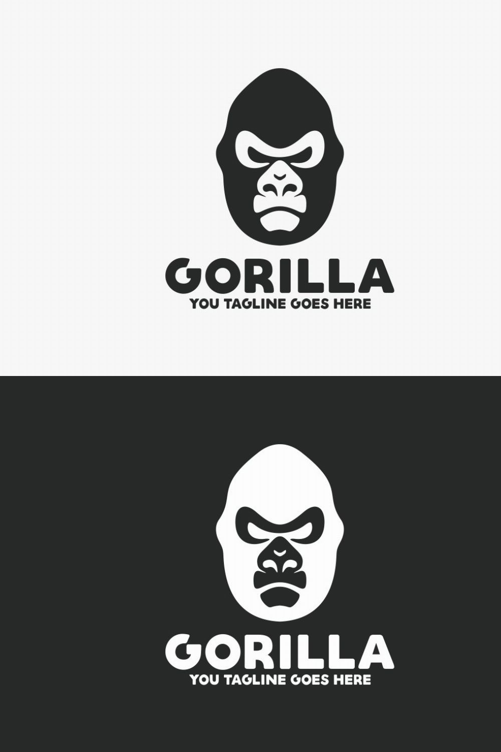 Gorilla Logo pinterest preview image.