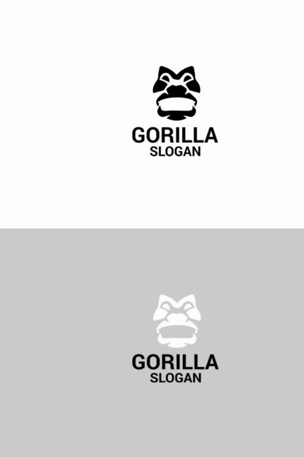 Gorilla Logo pinterest preview image.
