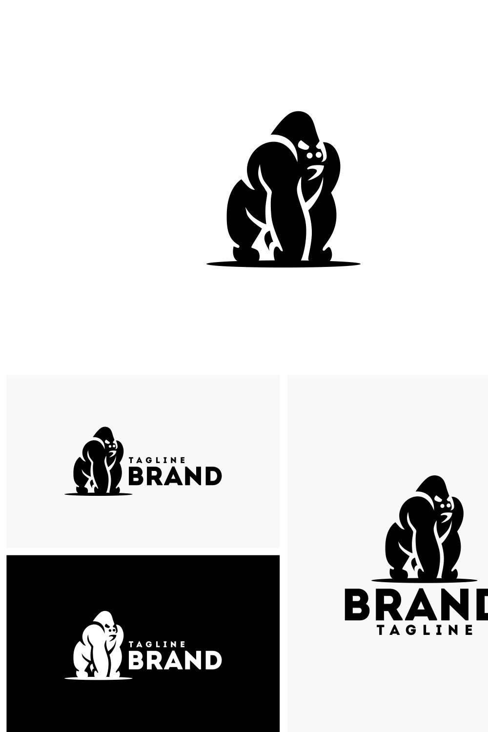 Gorilla Logo pinterest preview image.