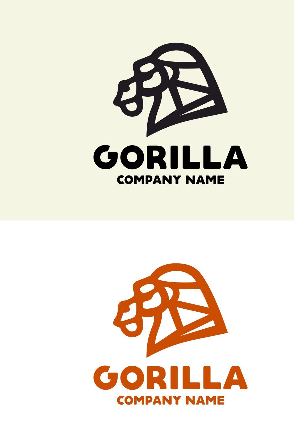 Gorilla Logo pinterest preview image.