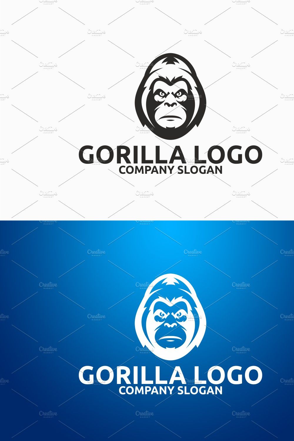 Gorilla Logo pinterest preview image.