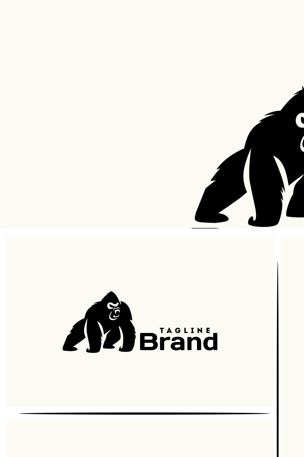 Gorilla Logo pinterest preview image.