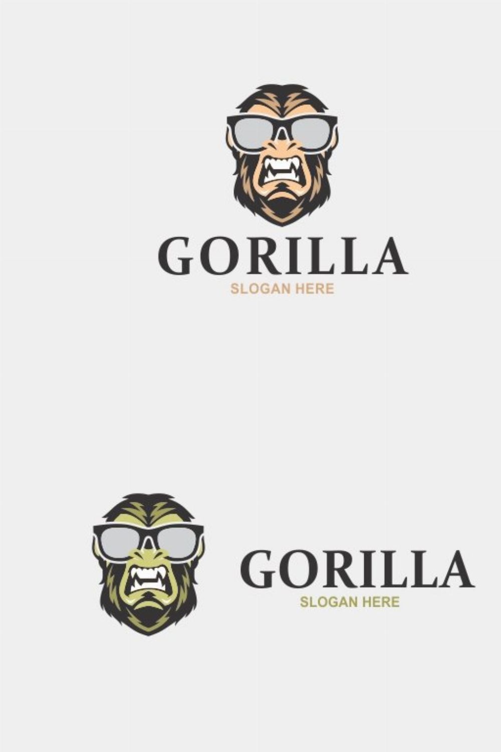 Gorilla Logo pinterest preview image.