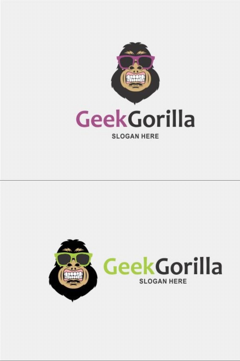 Gorilla Logo-V2 pinterest preview image.