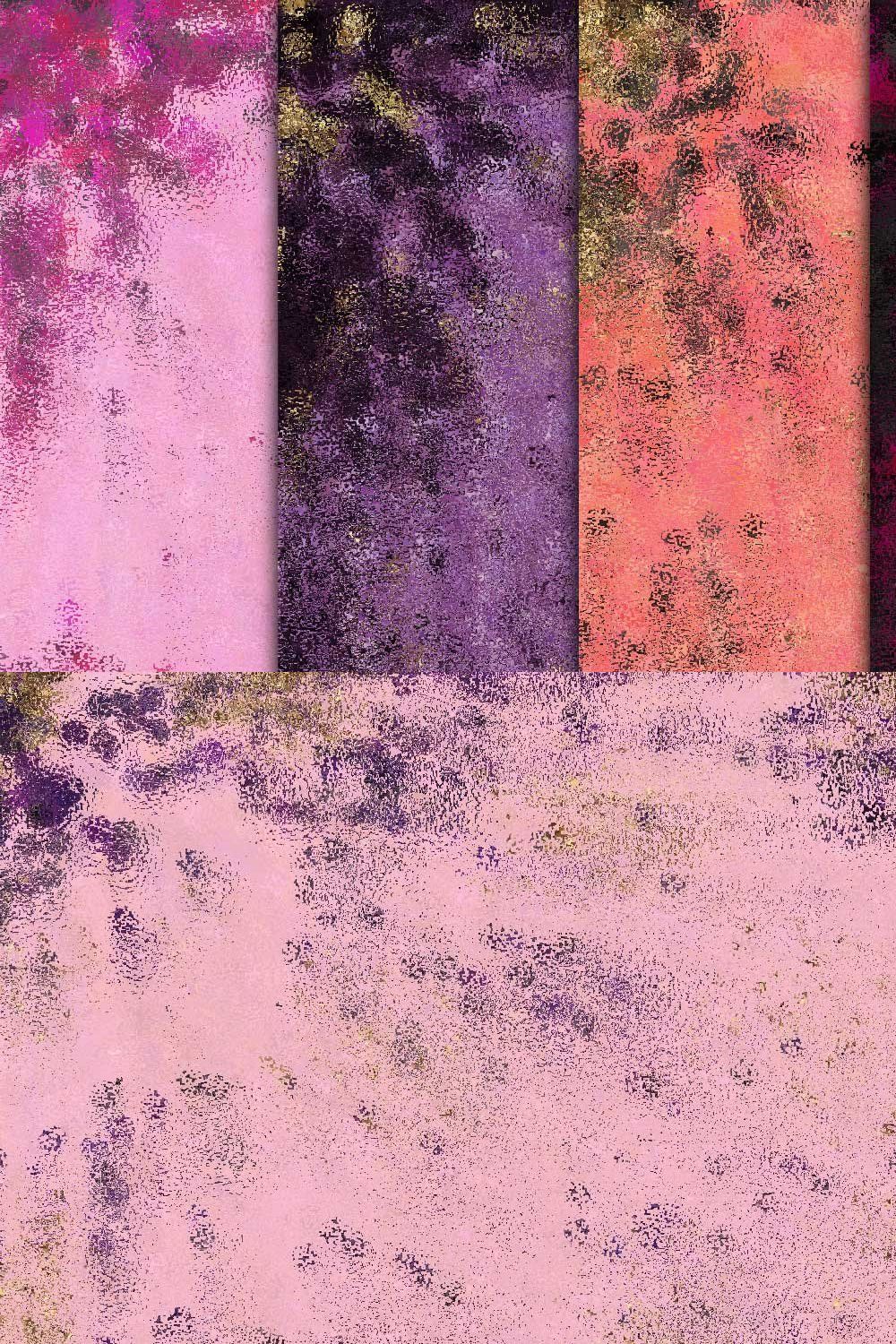 Gothic Pink & Purple Foils pinterest preview image.
