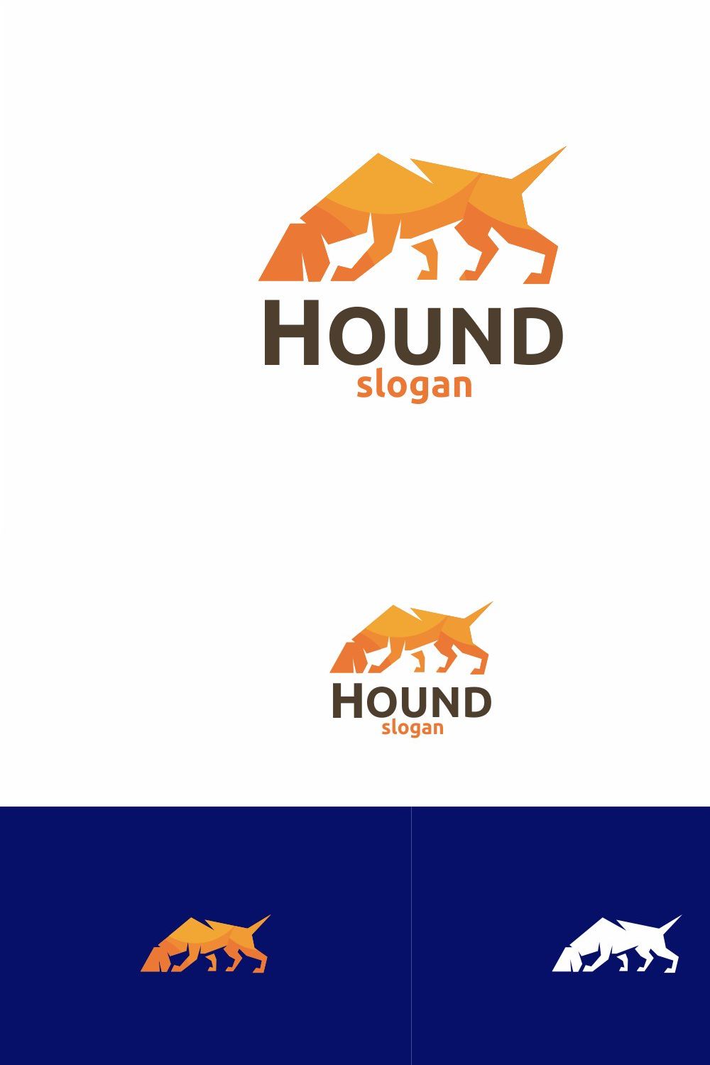 Greyhound Dog Logo pinterest preview image.
