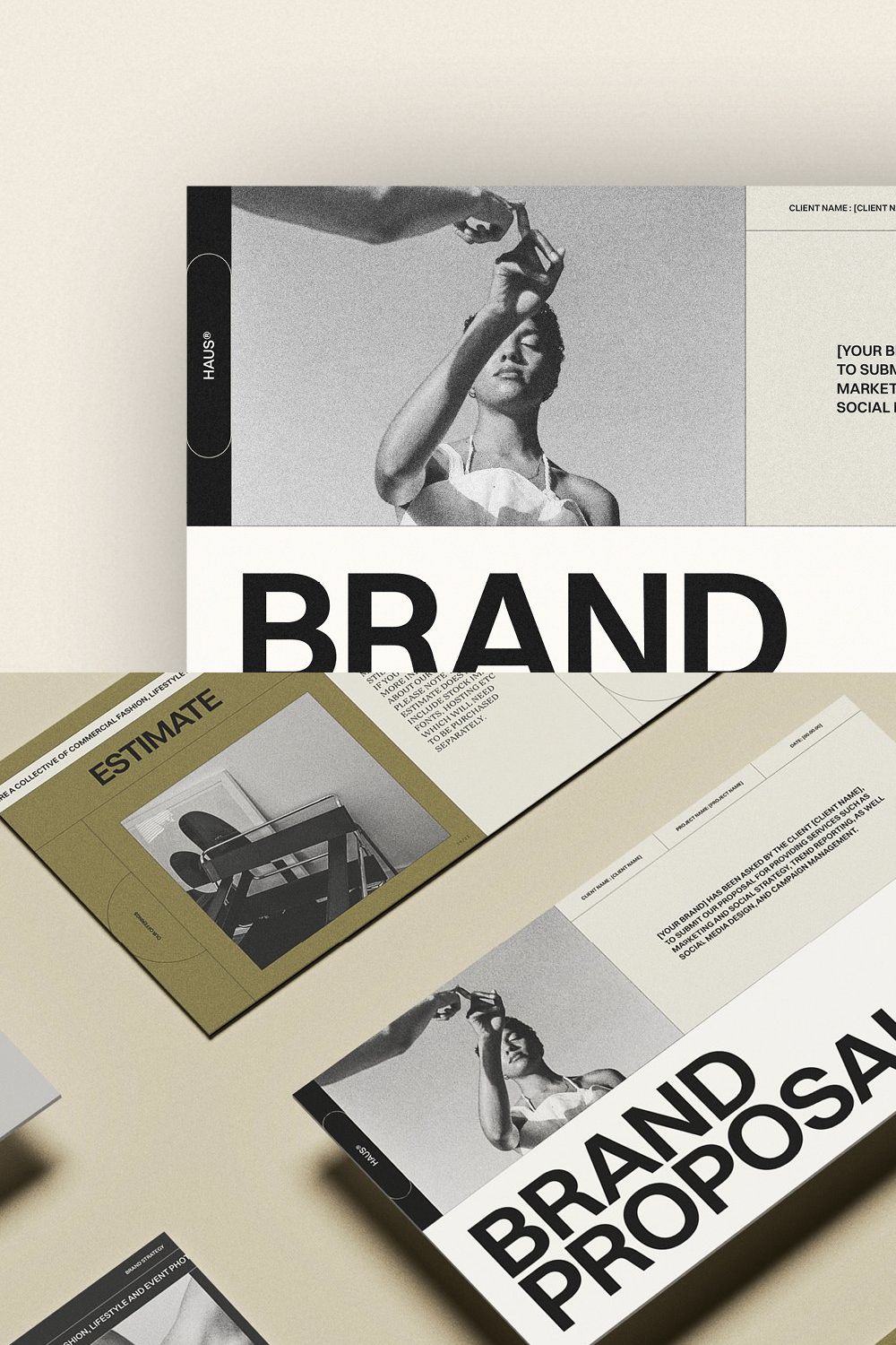HAUS | Brand Proposal pinterest preview image.