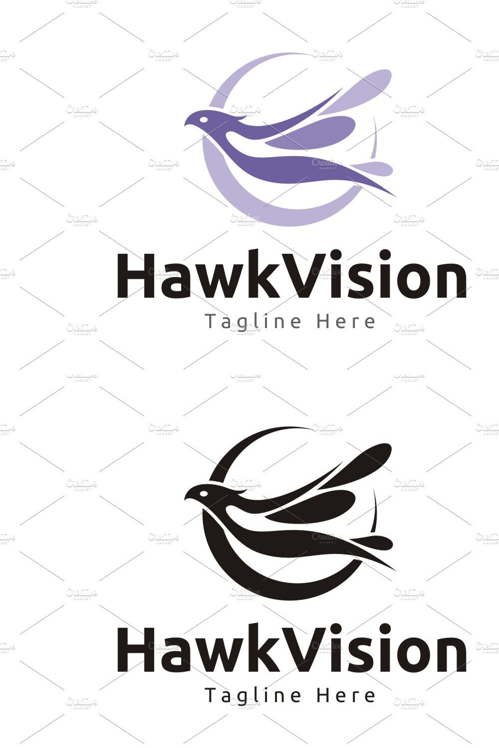 Hawk Vision Logo pinterest preview image.